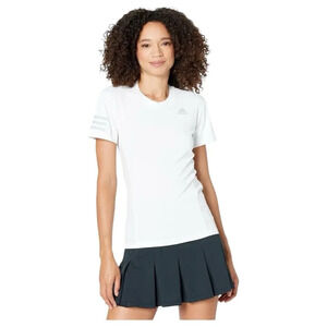 Adidas Women's White Club Tennis T-Shirt Athletic Shirt Aeroready Size Large